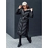 Płaszcz damski zimowy pikowany z kapturem CELESTIE czarny FashionStreet TY4513