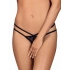 Elegantné tangá otvorené 860-THC black - Obsessive