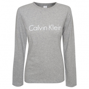 Pánske tričko s dlhým rukávom NM2171E - P7A - Šedá - Calvin Klein