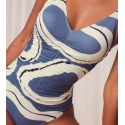 Dámske jednodielne plavky Summer Allure OP 01 modré - Triumph