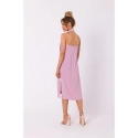 Krepové šaty M736 lila - Moe