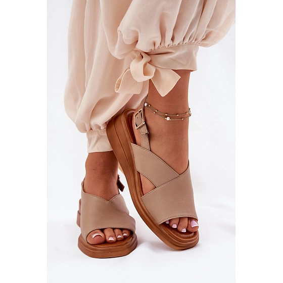 Dámske sandále ASA266-9 Quilara hnedé - Jezzi