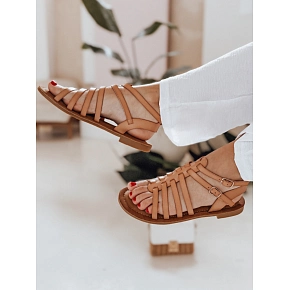 Sandały damskie IRALIE beżowe FashionStreet ZY0943