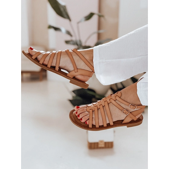 Sandały damskie IRALIE beżowe FashionStreet ZY0943