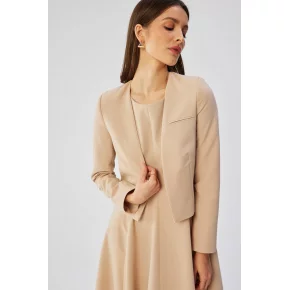 Dámske sako S368 béžové - Stylove