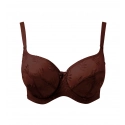Dámska podprsenka Tango 3251B Tmavo hnedá Nutmeg vzor - Panache