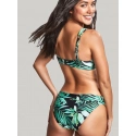 Dámska plavková podprsenka SW1642 Bali Full Cup Bikini zelené s listami - Panache