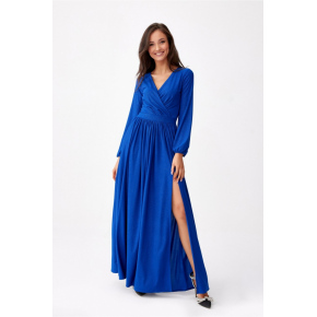 Dlhé dámske šaty SUK0420 kráľovská modrá - Roco Fashion