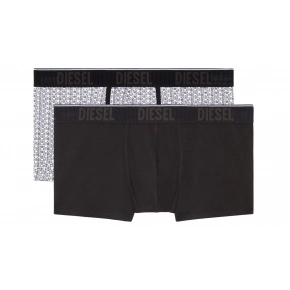 Pánske boxerky 2ks - 00SMKX 0NEAJ E4877 - biela / čierna - Diesel