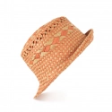 Unisex plážový klobúk sk21146-1 Béžovo-oranžová - Art Of Polo