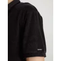 Pánska plážová polokošeľa KM0KM00842 BEH čierna - Calvin Klein