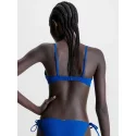 Dámska plavková podprsenka BIKINI KW0KW02041 C66 modrá - Calvin Klein