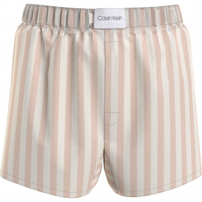 Dámske pyžamové šortky QS6892E FRN prúžky - Calvin Klein