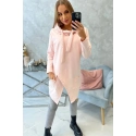 Oversize tunika s obálkou 16546 staroružová - Kesi