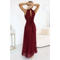 Dámske šaty 636-1 VERONICA vínové - Numoco