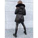 Kurtka zimowa damska parka GODDESS czarna FashionStreet TY3867
