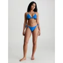 Dámske plavkové nohavičky BIKINI na zaväzovanie KW0KW01982 C4X modrá - Calvin Klein