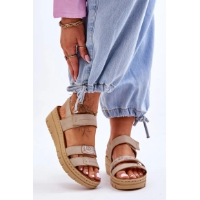 Dámské sandály 23-46011 béžové - Step in style