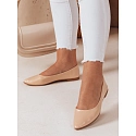 Baleriny damskie w szpic ILLARI beżowe FashionStreet ZY0774