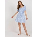 Dámske šaty LK SK 509002.03P bielo-modré - FPrice