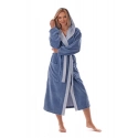 Unisex župan Tampa duo s kapucňou 3959 5456 denim - Vestis