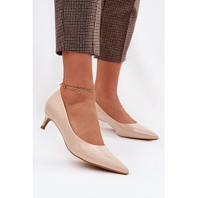 Lakované lodičky Girela 2735 béžové - Sweet Shoes