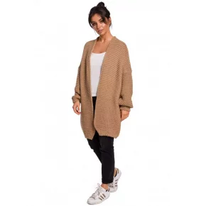 Dámsky sveter nadmernej veľkosti BK037 - karamelový - BeWear