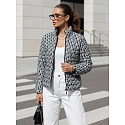 Kurtka przejściowa damska krótka pikowana MY DEAR czarna FashionStreet TY4505