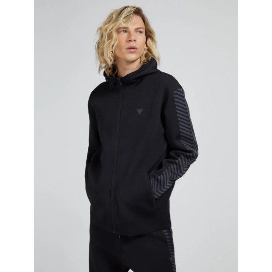 Pánska mikina U1BA61ZZ04Q - JBLK - Čierna - Guess