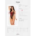 Elegantné body Tiene teddy 2XL/3XL - Obsessive