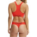 Športové bralette Heritage - QF6768E XM9 - červenooranžová - Calvin Klein