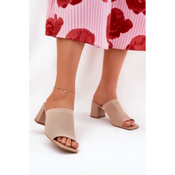 Pantofle FY35-1 béžové - Step in style