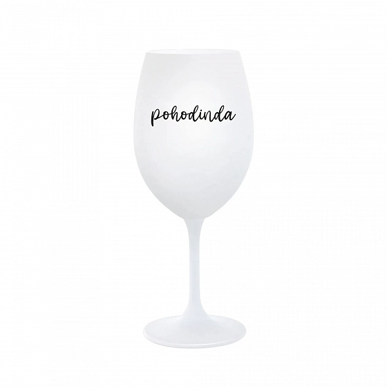 Pohár POHODINDA - biely pohár na víno 350 ml