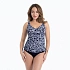 Vrchní díl tankin Malaika Top tankini 8474-1 marine-bílá - Anita Classix