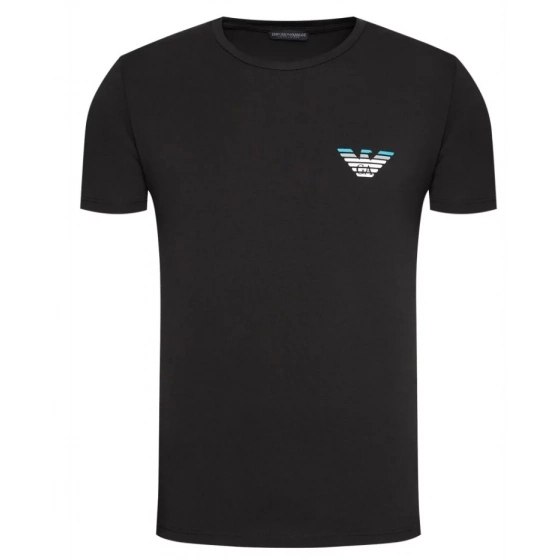 Pánske tričko krátky rukáv - 110853 2R525 00020 - čierne - Emporio Armani