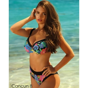 Dámske dvojdielne plavky Cancun8 S940CA8-2 čierna-potlač - Self