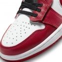 Pánske športové topánky Air Jordan 1 Low FlyEase M DM1206-163 Červeno-biela s čiernou - Nike