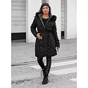 Parka damska zimowa TRENDNEL dwustronna z kapturem  czarna FashionStreet TY4587