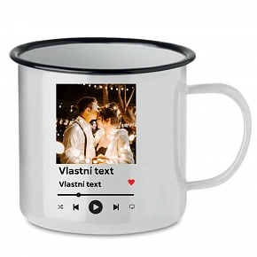 Personalizovaný retro plecháček s motivem přehrávače Personalizovaný retro plecháček s motivem přehrávače