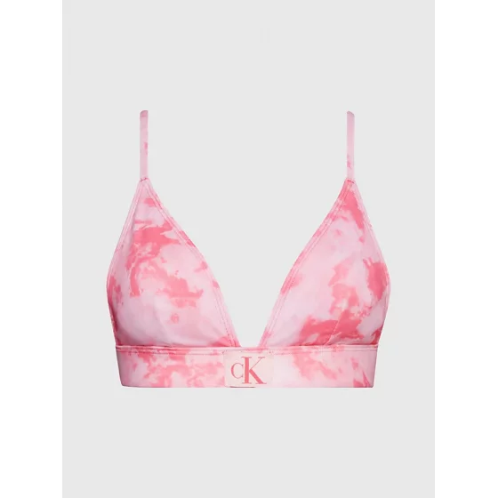 Dámska plavková podprsenka bikini KW0KW02121 OJV ružová - Calvin Klein
