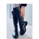 Dámske čižmy v jazdeckom 7752A Čierna - Ideal Shoes