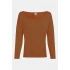 Dámsky pyžamový top L/S CURVE NECK 000QS7006E GCU karamelová - Calvin Klein