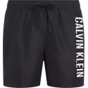 Pánske plavky MEDIUM DRAWSTRING KM0KM01004 BEH čierne - Calvin Klein