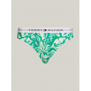 Dámske plavkové nohavičky UW0UW05366 0IE zelené so vzorom - Tommy Hilfiger