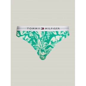 Dámske plavkové nohavičky UW0UW05366 0IE zelené so vzorom - Tommy Hilfiger