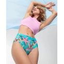 Nohavičky Sea Stars Simple Brasil Maxi zeleno-červené - Julimex