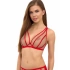 Dámska podprsenka Bralette 2507 Červená s telovou - Lupo Line