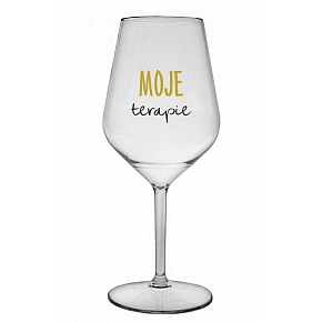 MOJE TERAPIE - čirá nerozbitná sklenice na víno 470 ml