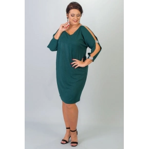 Dámske šaty U663 zelené - Karko Dámske šaty U663 zelené - Karko