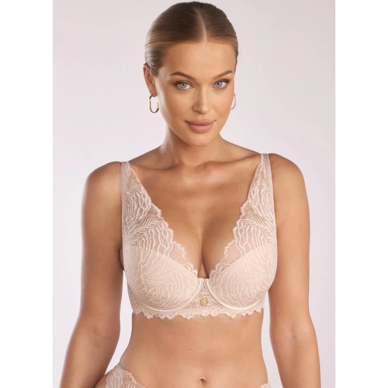 Dámska push-up podprsenka Luna PU-1103 Béžová - Kinga
